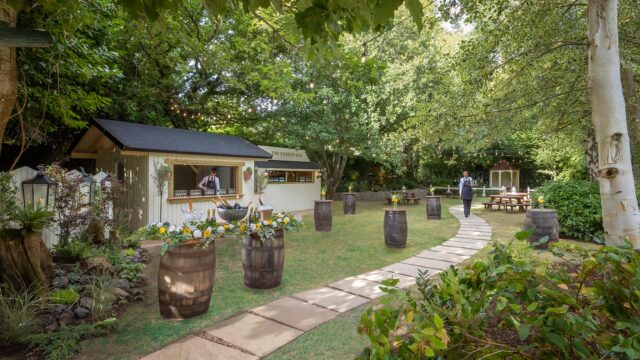 The Garden Bar: ideal for some casual dining or a summer cocktail